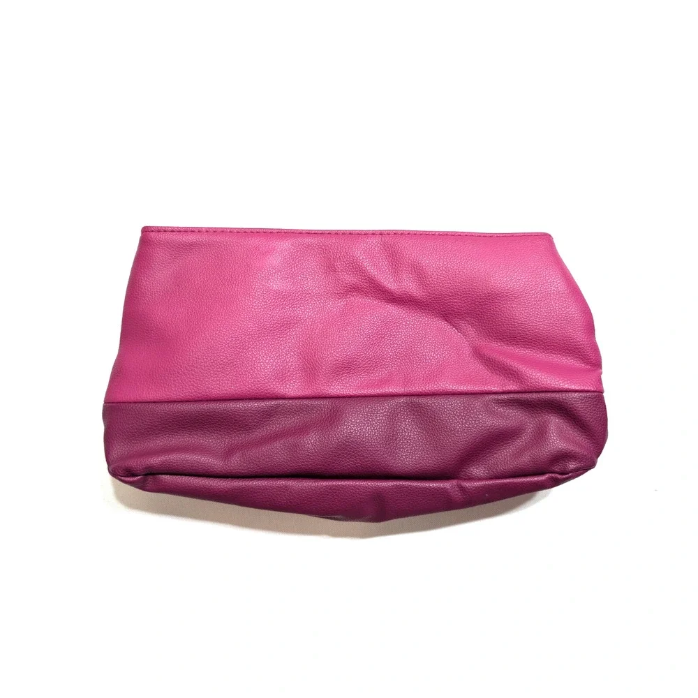 Victoria Secret VS Clutch Purse Wallet Pink Gold Tone Accents Approx. 10